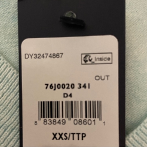 Fresh Tommy Hilfiger Light Mint Green V-Neck Sweater Size: Extra Extra Small NWT - Picture 9 of 9